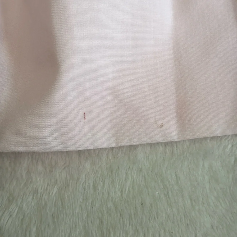 {VTG} Bryan | 70s 80s Peter Pan Collar Puff Sleeve Heirloom Dress L/736 Pink (4) - Picture 15 of 16